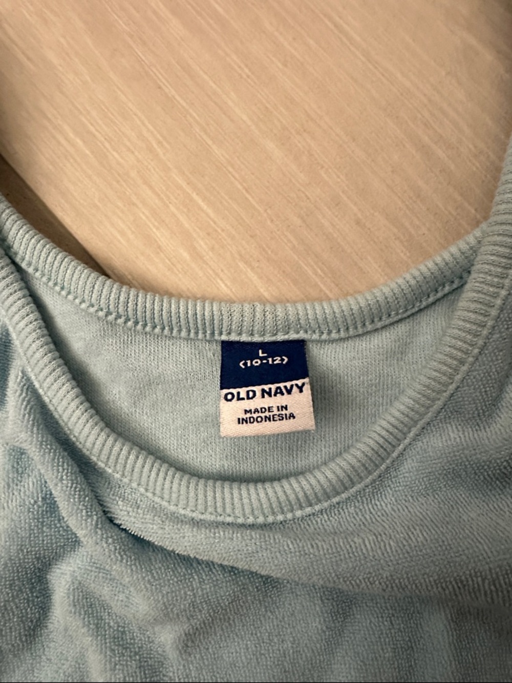 Old Navy Blue Ombré Terry Romper. NWT, Size L (10-12) - Picture 2 of 2